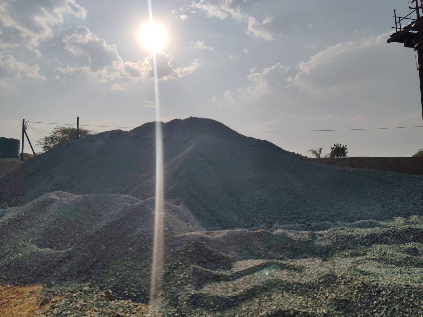 Mavuni aggregates pile - premium construction materials Limpopo