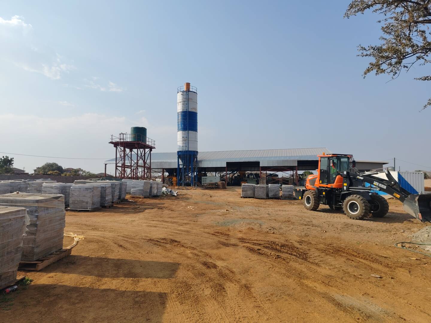 Mavuni production facility silos